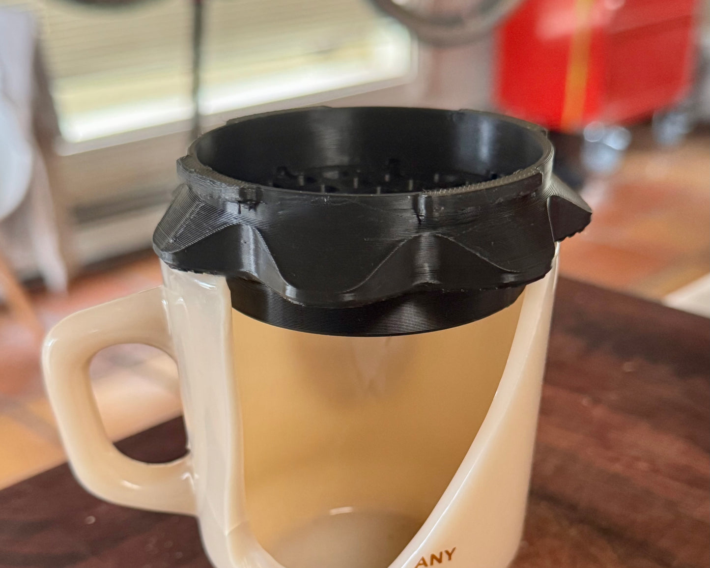 one-of-one. custom aeropress reducing cup for "smaller mugs"