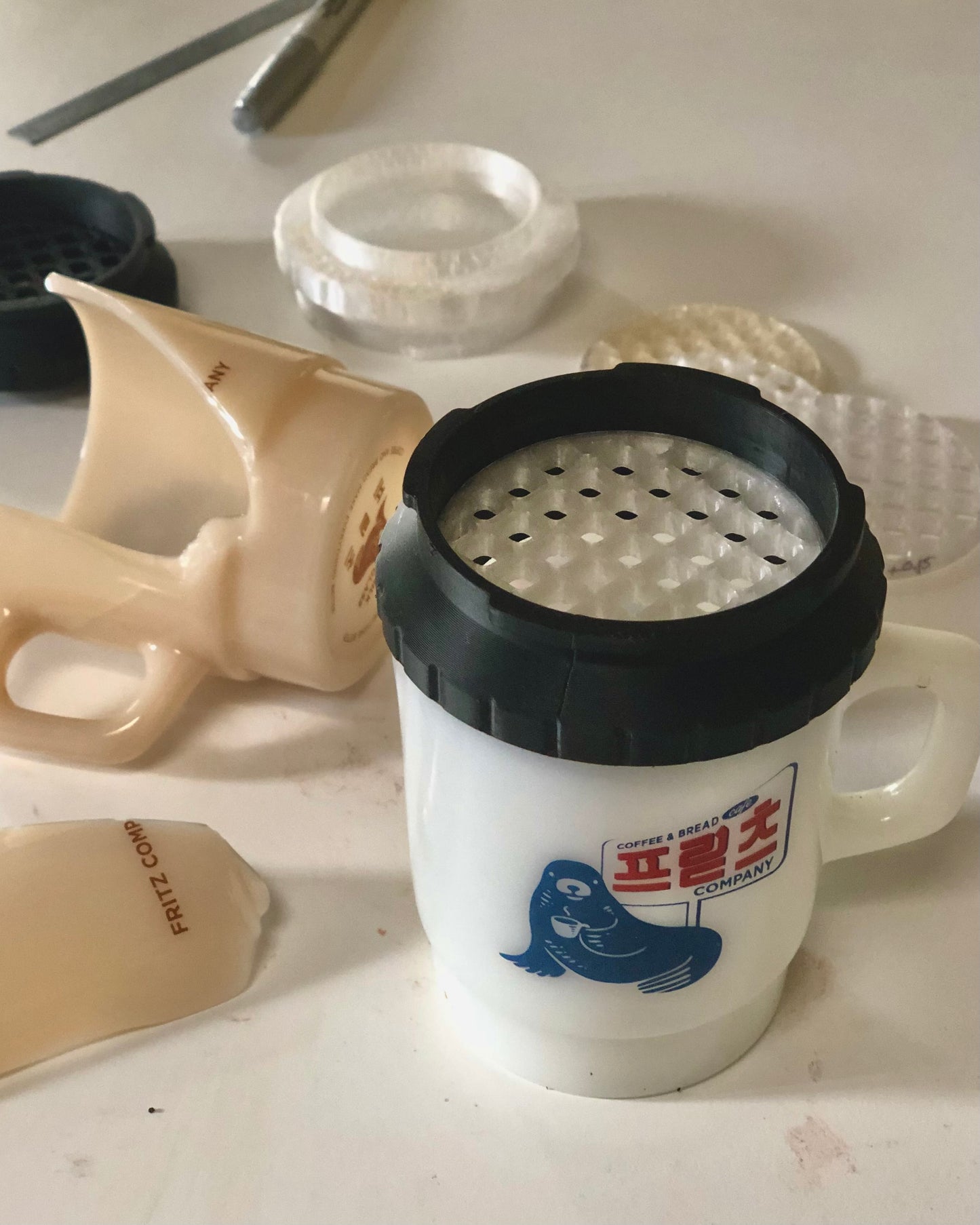 one-of-one. custom aeropress reducing cup for "smaller mugs"