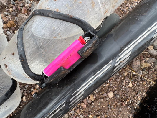 bottle cage lighter holder