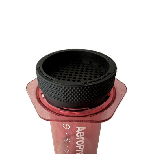 [out of print] frankDrip - adaptor turning stock aeropress cap into a pouring diffuser